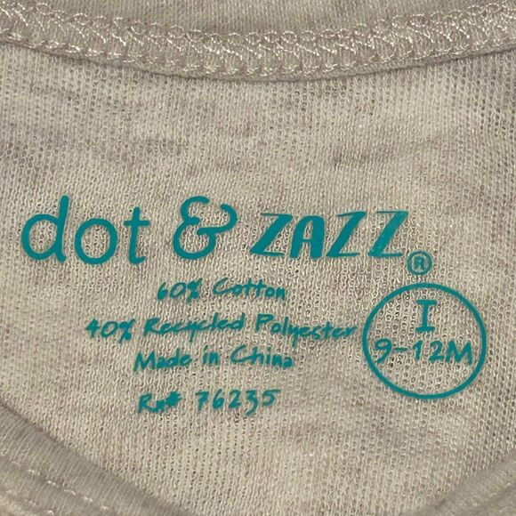 Dot & Zazz Unisex "Comfy Cozy Cute" Thanksgiving One Piece Sleeper 9-12 Months - Picture 6 of 9